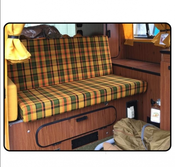 Westfalia-Sitzbezug-T2-Camper-orange-gelb-kariert